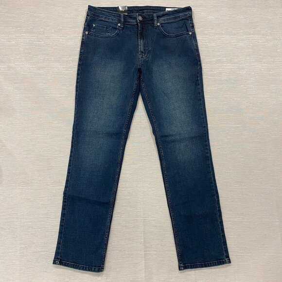 Buffalo David Bitton Jack Jeans Mens 32 x 32 Slim Fit Straight Dark Wash Denim - Picture 3 of 11